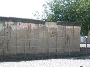 One of the few remaining sections of the Berlin Wall, which was approx. 150 km long.