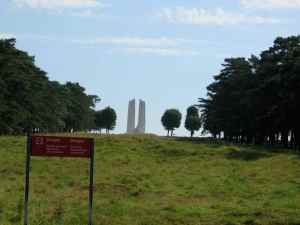 Vimy Monument seen from a distance.