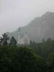 Neuschwanstein Castle as we waited to buy our ticket and learn of our tour time.
